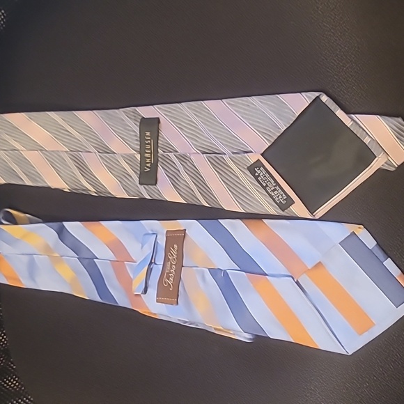 Tasso Elba Van Heusen Striped Business Suit Silk Ties - Picture 2 of 3